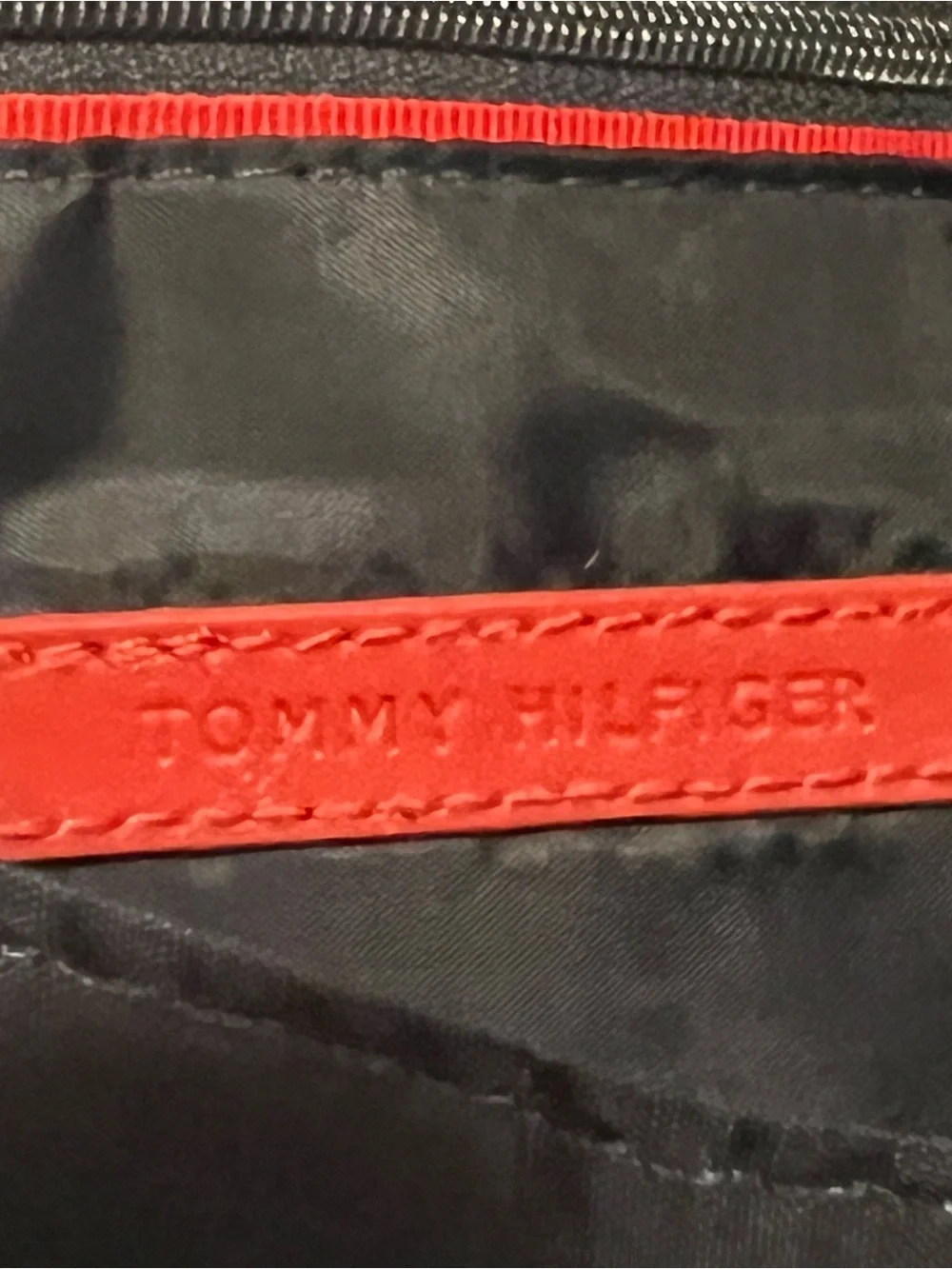 Tommy Hilfiger All Black Nylon Backpack NWOT Lightweight Everyday Bag